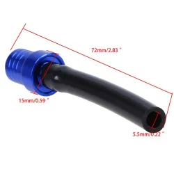 Aluminum motorcycle fuel tank breather pipeMotorfiets onderdelen