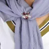 Broche fleur de cristal