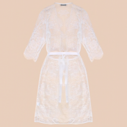 Full lace transparent nightgown - robeLingerie