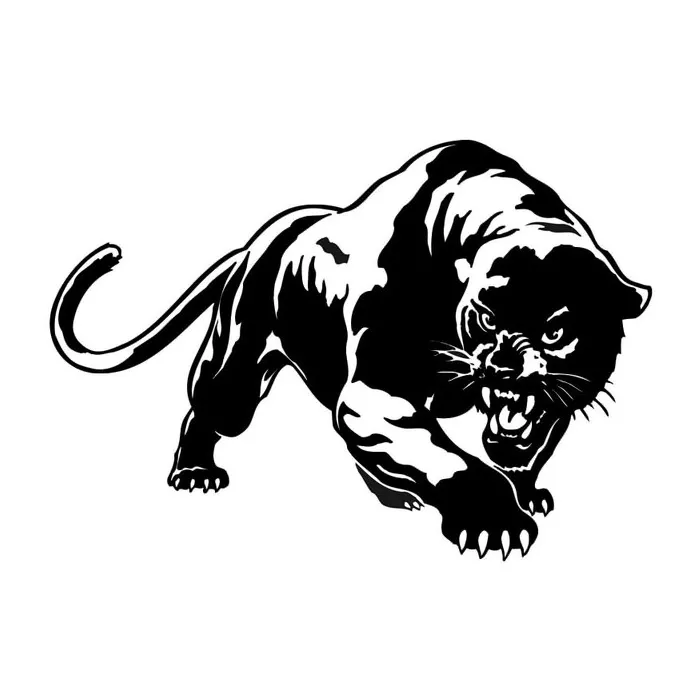 3D wild panther vinyl car sticker decal 19.5 * 13.6 cmStickers