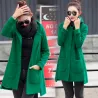 Long hooded coat fleece jacketJassen