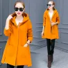 Long hooded coat fleece jacketJassen