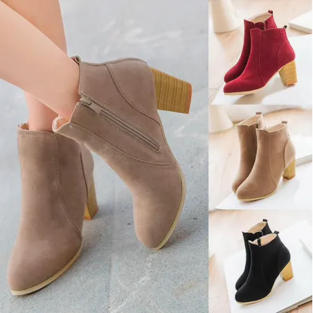 Nubuck enkellaarzen voor damesLaarzen