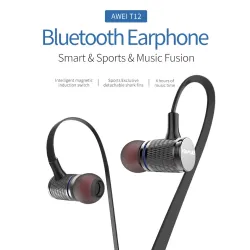 AWEI T12 Bluetooth draadloos oordopjes hoofdtelefoonOor- & hoofdtelefoons