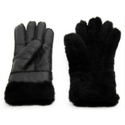 Genuine leather & cashmere & fur warm glovesHandschoenen