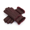 Genuine leather & cashmere & fur warm glovesHandschoenen