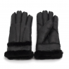 Genuine leather & cashmere & fur warm glovesHandschoenen