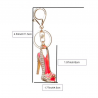 Crystal high heel shoe keychain keyringSleutelhangers