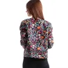 Floral design multicolor elegant short jacketJassen