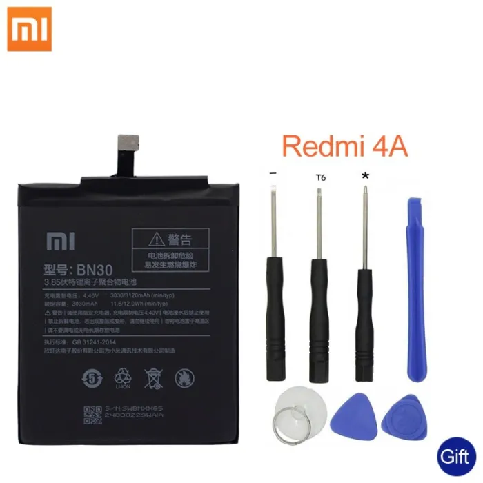 Xiaomi Redmi 4A BN30 3030mAh batteryBatteries