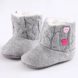 Pasgeboren - baby warme gebreide laarzen - schoenenSchoenen
