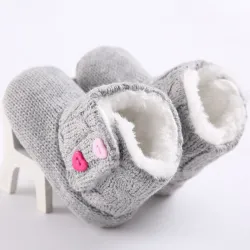 Newborn - baby warm knitted boots - shoesShoes