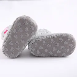 Nouveau-né - bébé bottes tricotées chaudes - chaussures