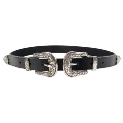 Double boucle en cuir