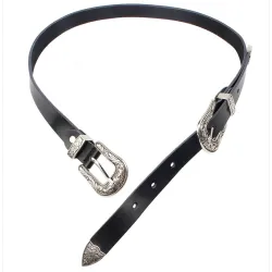 Double boucle en cuir
