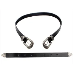 Double boucle en cuir