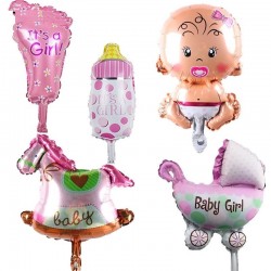 Baby boy & girl foil ballon