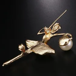 Ballerina kristallen brocheBroches