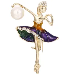 Ballerina - broche de cristal
