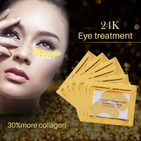 Gouden kristal collageen oogmasker patches 10 stuksHuid