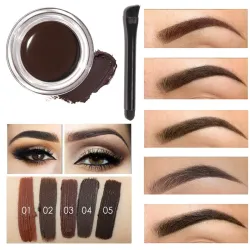 Waterproof gel wenkbrauw henna met kwastMake-Up
