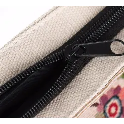 Canvas tas met bloemenprintTassen