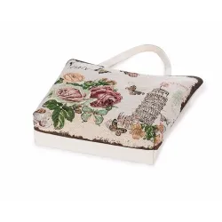 Canvas tas met bloemenprintTassen
