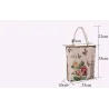 Canvas tas met bloemenprintTassen