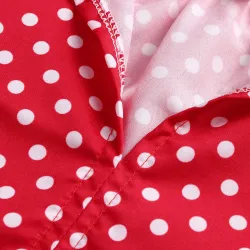 Mini polka dot dress with long sleeveJurken