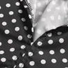 Mini pois robe avec manches longues