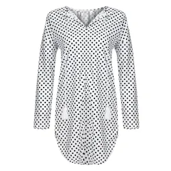 Mini polka dot dress with long sleeveDresses