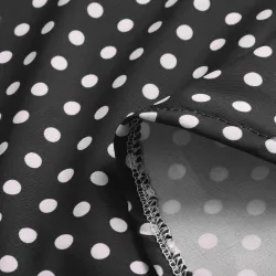 Mini pois robe avec manches longues