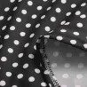 Mini pois robe avec manches longues