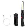 Torche LED COB - rechargeable USB - avec crochet suspendu