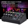 AM-228 mixing console - ultra-compact - low noise - 8 channels audio sound mixer with power adapterAudio