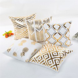 Gold pattern - pillowcase cushion cover 45 * 45cmKussens