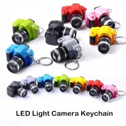 Camera sleutelhanger met knipperende LED & geluidSleutelhangers