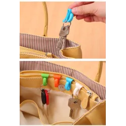 Mini tas clips - sleutelhouder haken 2 stuksTassen