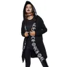 Gothic & Punk style - sweat-shirt longue - sweat à capuche lâche - coton