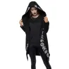 Gothic & Punk style - sweat-shirt longue - sweat à capuche lâche - coton