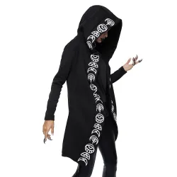Gothic & Punk style - sweat-shirt longue - sweat à capuche lâche - coton
