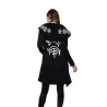 Gothic & Punk style - sweat-shirt longue - sweat à capuche lâche - coton