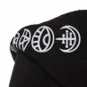 Gothic & Punk stijl - lange sweatshirt - losse hoodie - katoenPlus