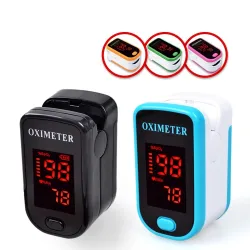 LED-display - vingerpulsmeter oximeter met beschermhoesBloeddrukmeters