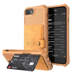 iPhone 6 6S Plus - 7 7Plus - 8 Plus - X - XS MAX - XS - XR - leather protection cover case with standBeschermhoes
