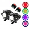 U7 Angel Eye motorcycle LED headlight with switch - fog lamp - CREE chip 3000LM - 2 piecesLights