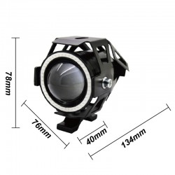 U7 Angel Moteur LED avec interrupteur - lampe de brouillard - puce CREE 3000LM - 2 pièces