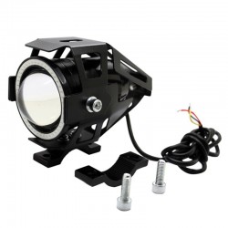 U7 Angel Eye motorcycle LED headlight with switch - fog lamp - CREE chip 3000LM - 2 piecesLights