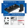 Playstation 4 Pro - support vertical - ventilateur de refroidissement - borne de recharge - USB Hub