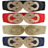 Vintage Chinese knoop - elastische leren riemRiemen